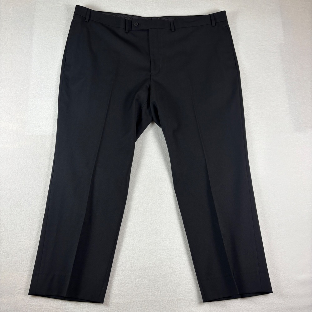 Collection by Michael Strahan‎ Mens Black Wool Blend Dress Pants 44W x 30L